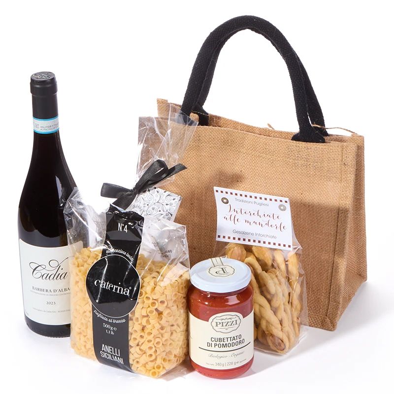 Jutetasche - Stracciatella