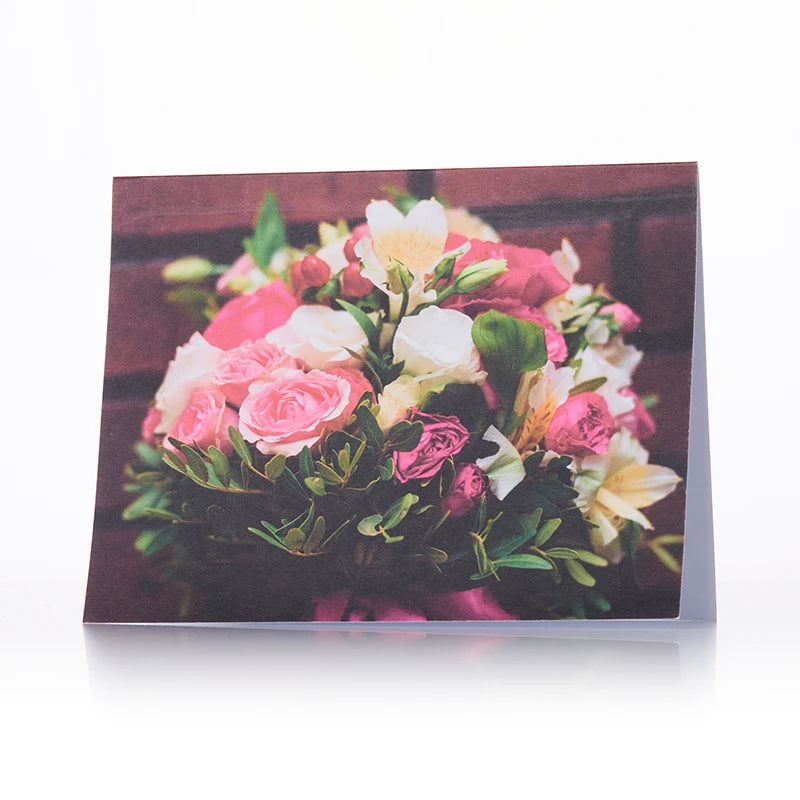 Grusskarte: Blumenstrauss