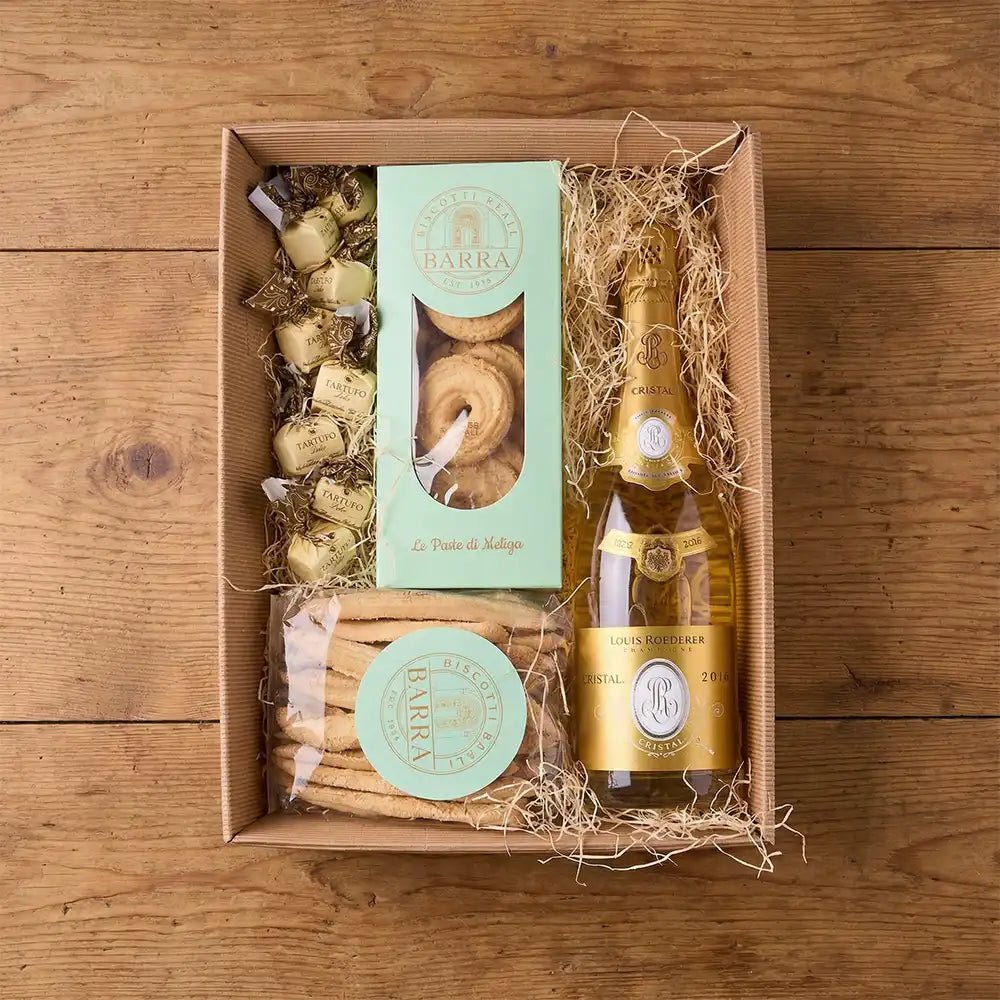Exklusive Champagner Geschenkbox Gold Edition - Geschenkkorb - Vicolo
