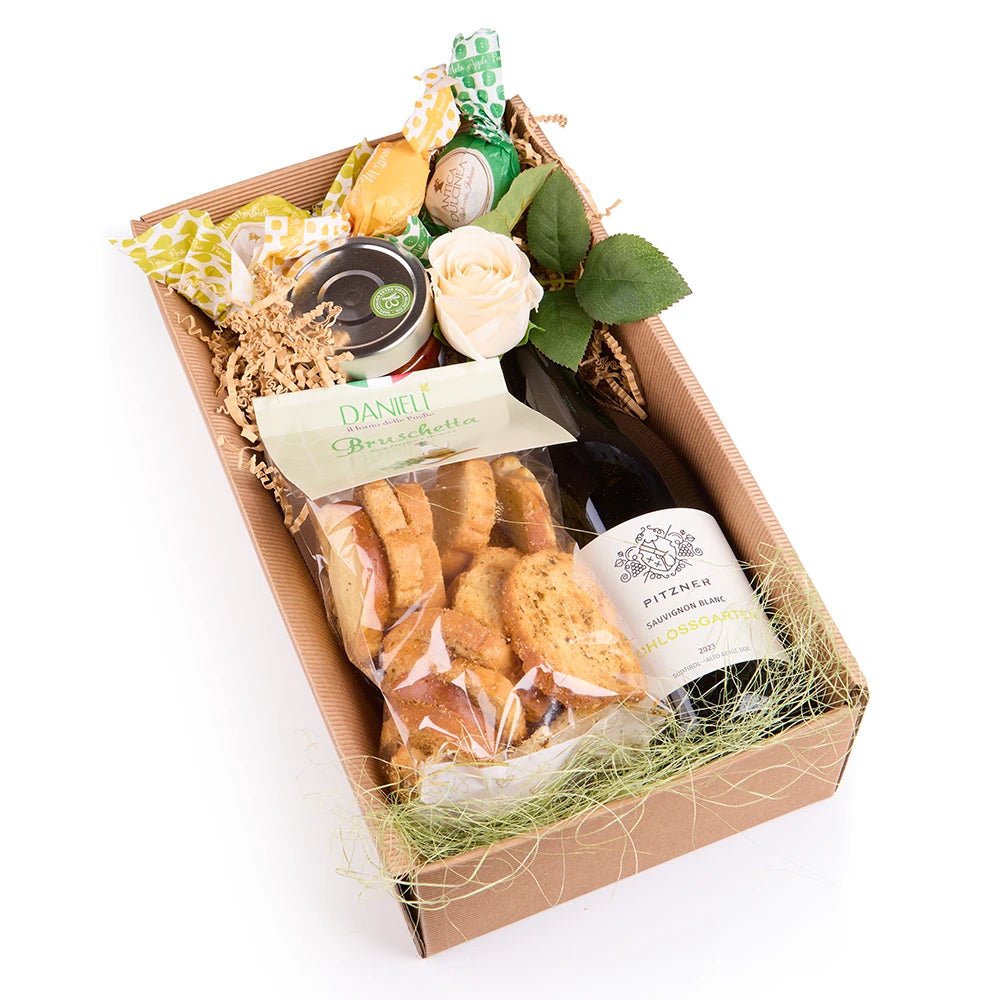 Geschenkbox - Sauvignon Blanc Apéro - Geschenkkorb - Vicolo