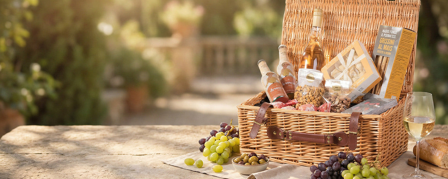 Stilvoller Geschenkkorb fürs perfekte Picknick