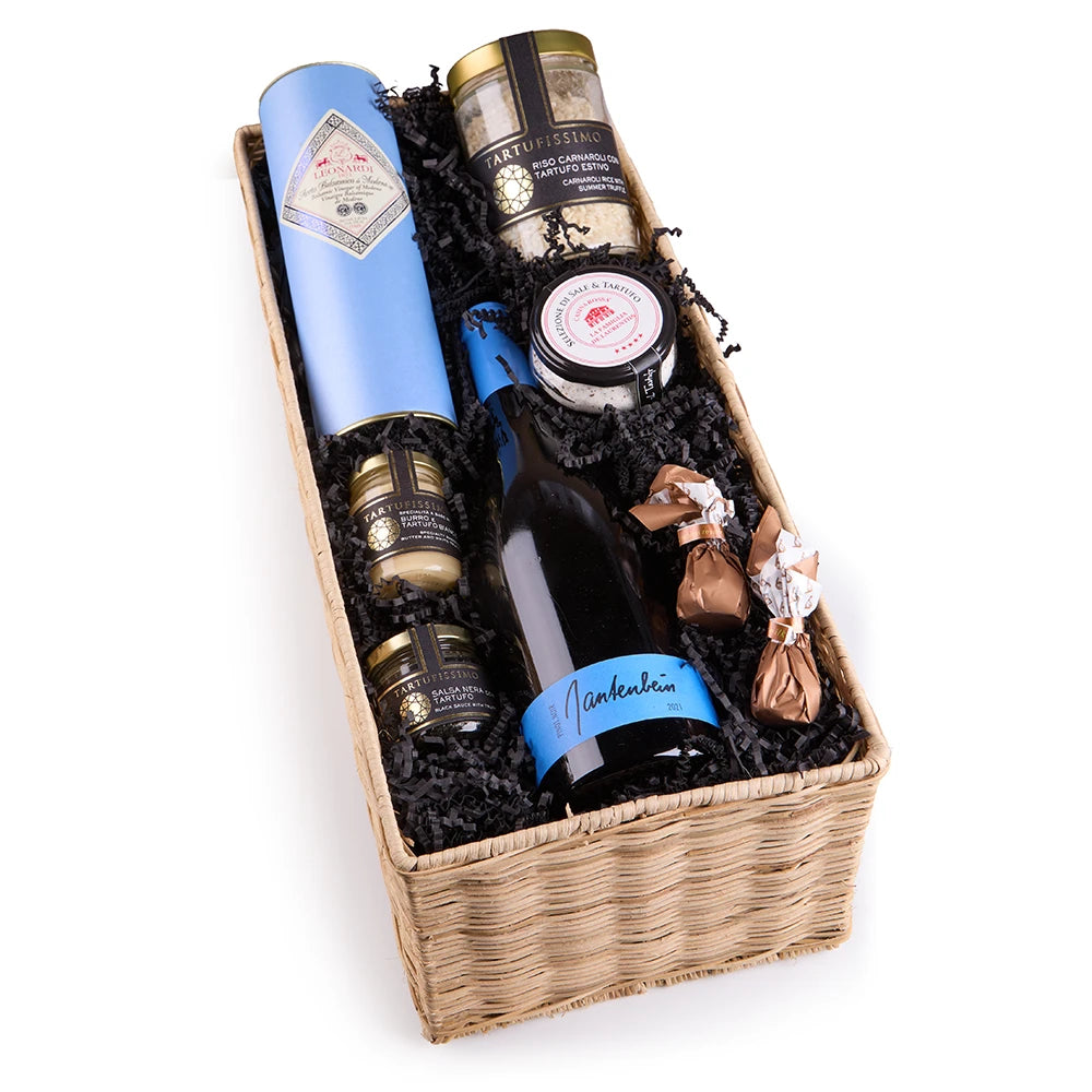 Premium Weingeschenk mit Gantenbein – Trüffel &amp; Feinkost Geschenkset