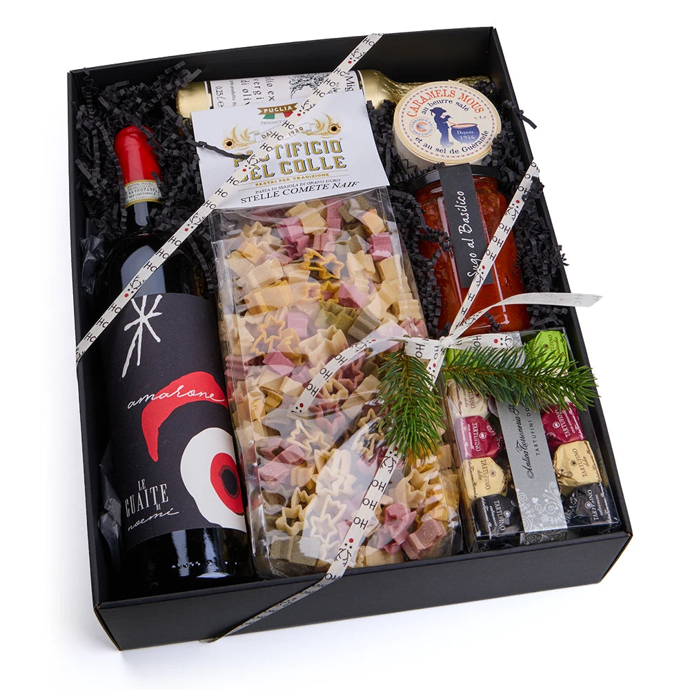 Amarone Geschenkbox – Noemi Le Guaite mit Sternen-Pasta, Sugo &amp; Tartufi