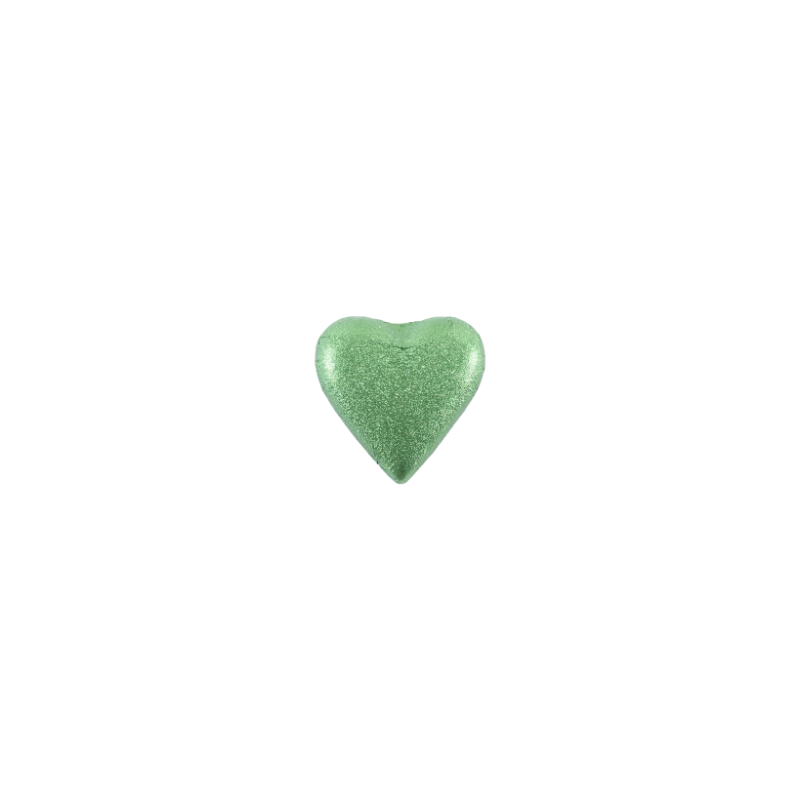 Chocolate heart, spring green