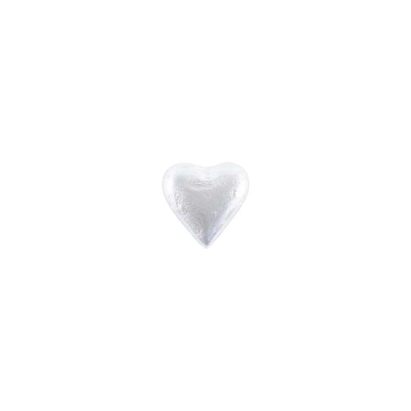 Chocolate heart silver