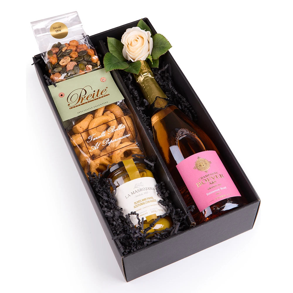 Geschenkkorb - Rosé Champagner