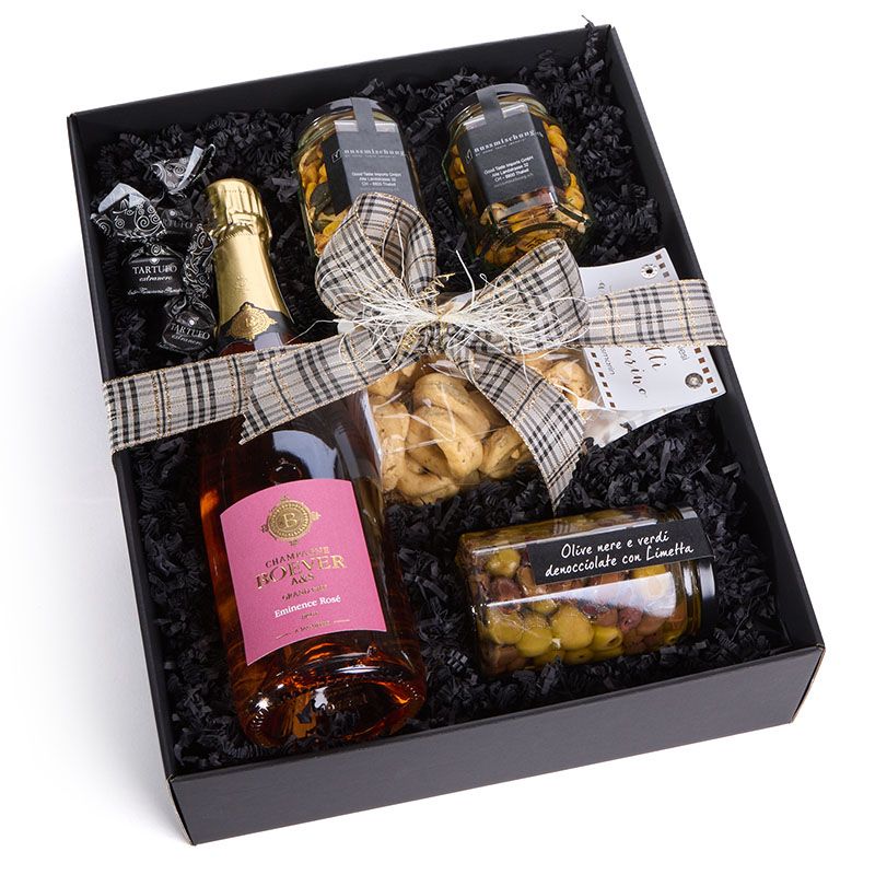 Geschenkkorb - Rosé Champagner