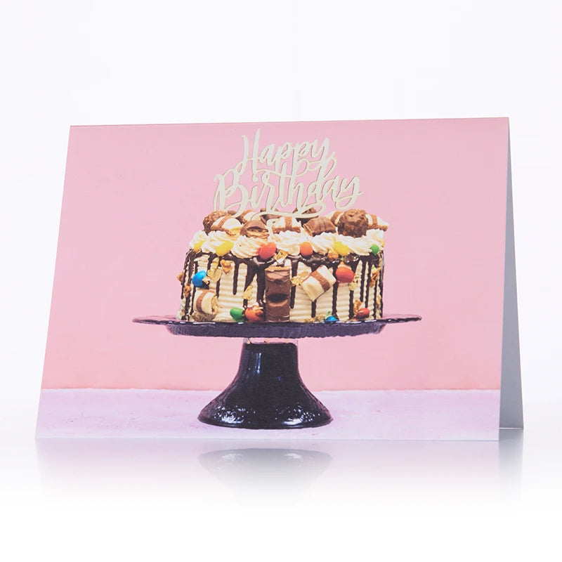 Geburtstags-Karte: Kuchen