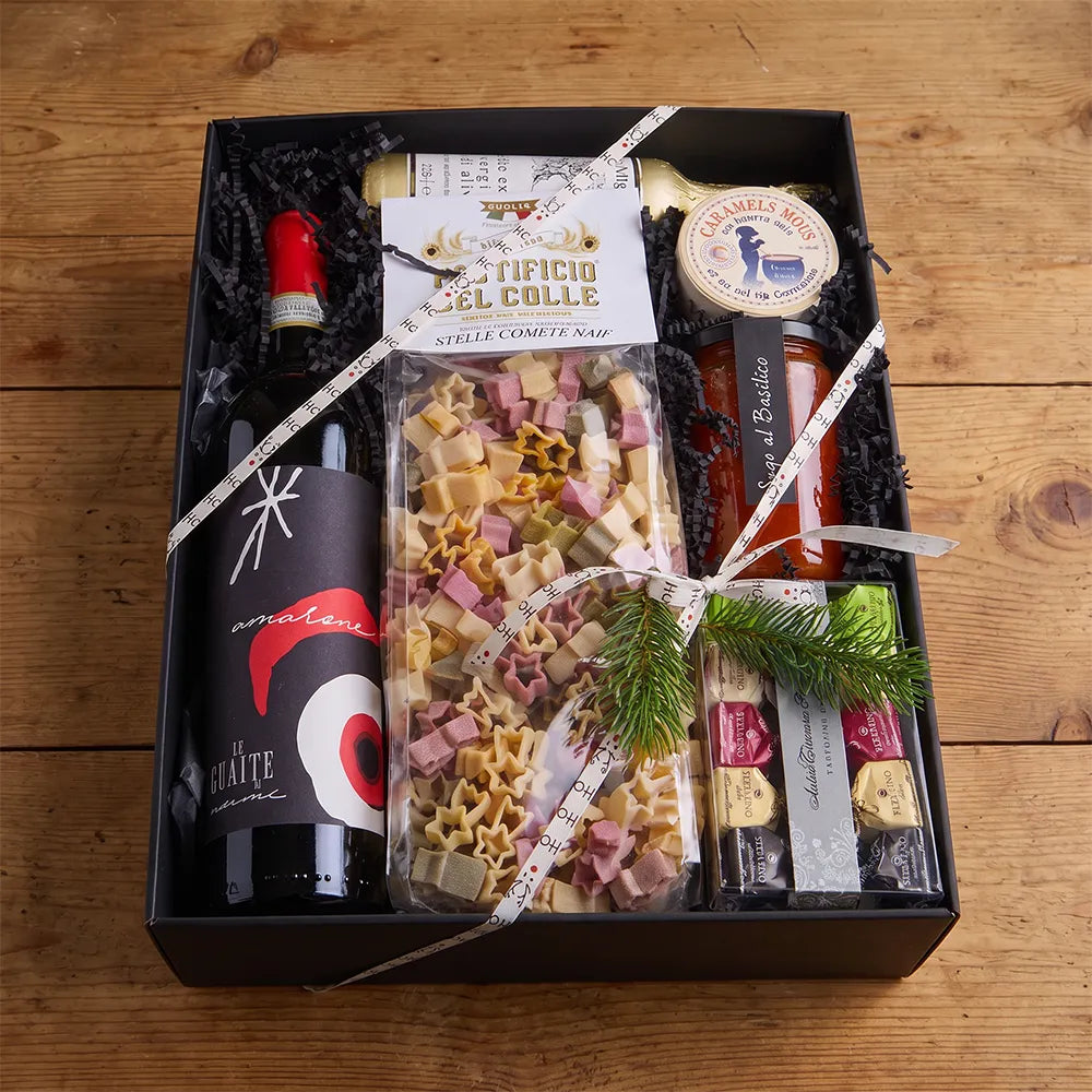 Amarone Geschenkbox – Noemi Le Guaite mit Sternen-Pasta, Sugo &amp; Tartufi