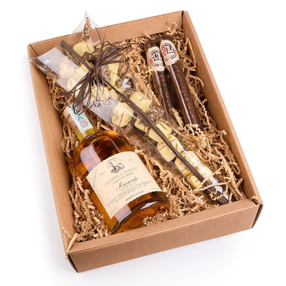Geschenkbox - Grappa und Whisky - Geschenkkorb - Vicolo