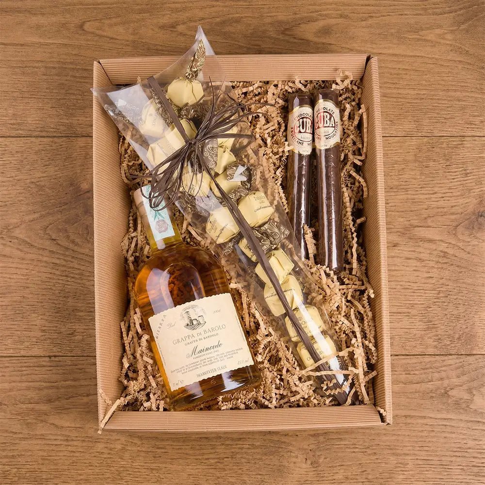 Geschenkbox - Grappa und Whisky - Geschenkkorb - Vicolo