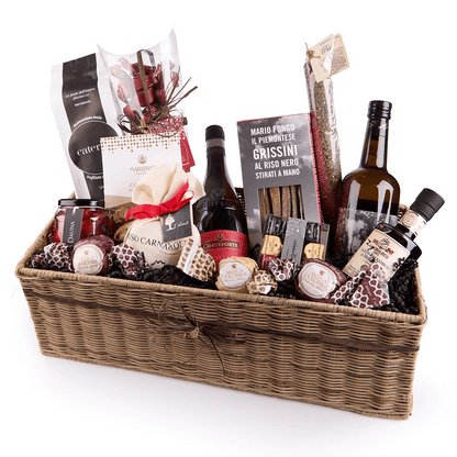 Geschenkkorb Bella Italia – Italienischer Genusskorb mit Wein - Geschenkkorb - Vicolo