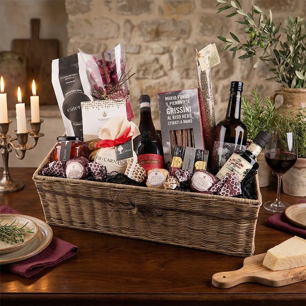 Geschenkkorb Bella Italia – Italienischer Genusskorb mit Wein - Geschenkkorb - Vicolo
