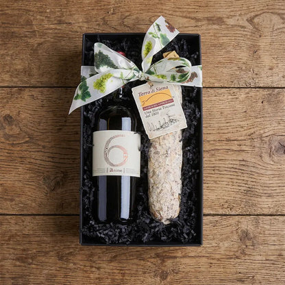 Italienische Wein Geschenkbox mit Rotwein aus Apulien - Geschenkkorb - Vicolo