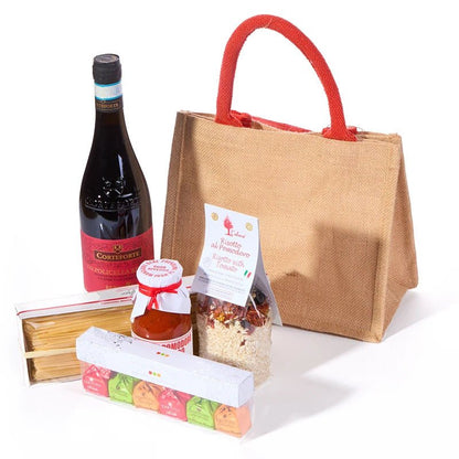 Jutetasche - Rosso - Themengeschenke > Jutetasche - Vicolo