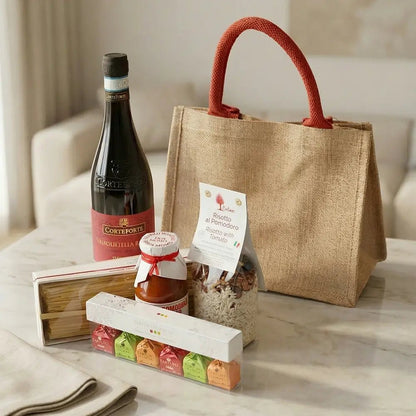 Jutetasche - Rosso - Themengeschenke > Jutetasche - Vicolo