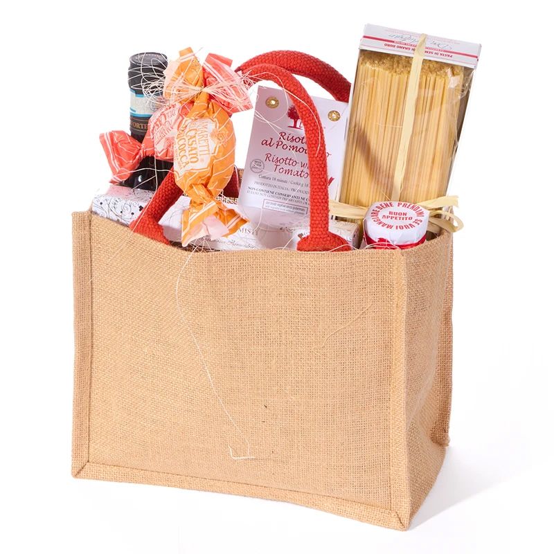 Jutetasche - Rosso - Themengeschenke > Jutetasche - Vicolo