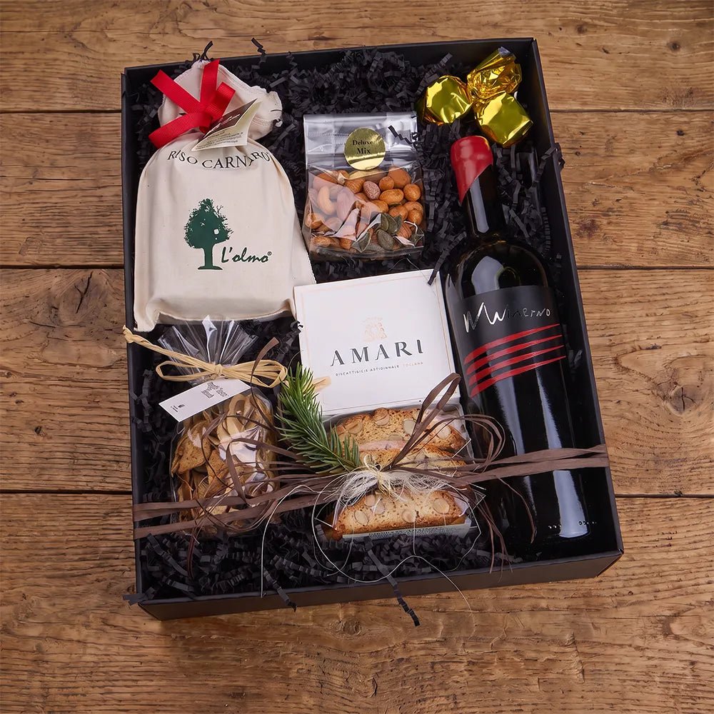 Malverno Weihnachtsgeschenk – Malverno mit Risotto, Steinpilzen &amp; Cantucci - Themengeschenk > Weihnachten - Vicolo