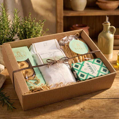 Mediterrane Genussbox – Risotto &amp; Feinkost Geschenk - Geschenkkorb - Vicolo