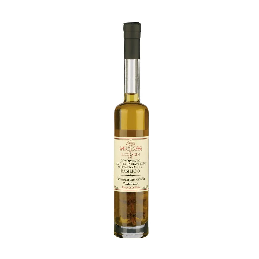 Olivenwürzöl mit Basilikum - Delikatessen > Olivenoel - Vicolo