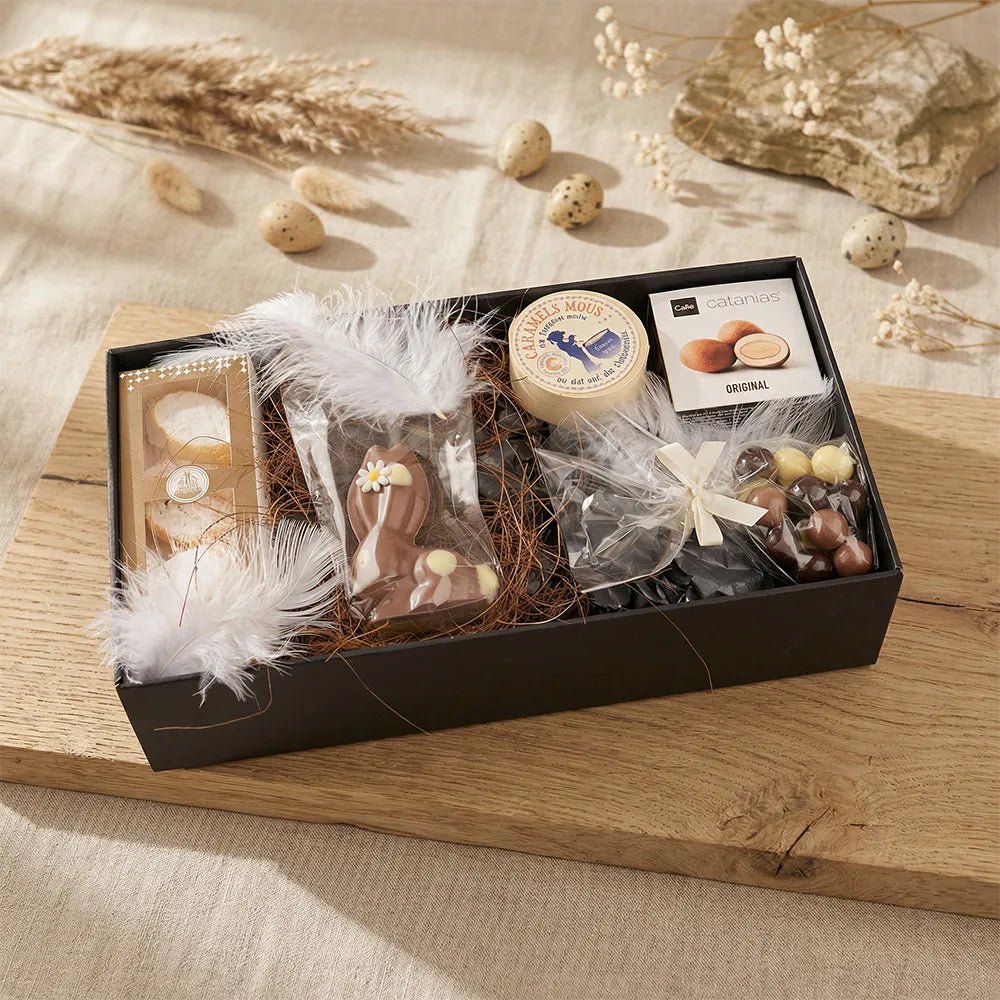 Süßes Feinkost Ostergeschenk – Schokoladen Geschenkbox - Geschenkkorb - Vicolo