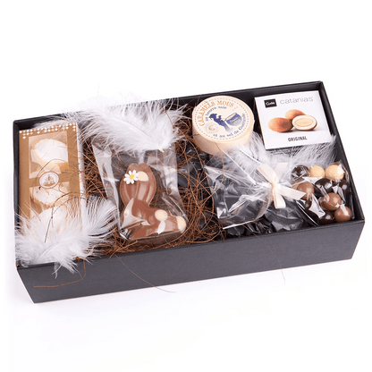 Süßes Feinkost Ostergeschenk – Schokoladen Geschenkbox - Geschenkkorb - Vicolo
